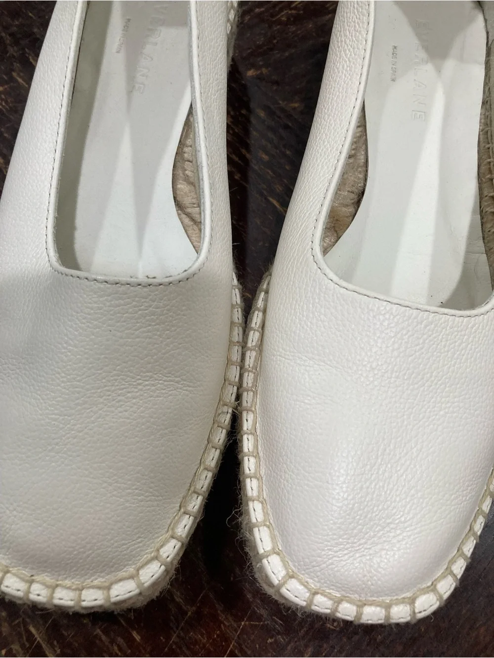 Everlane white leather